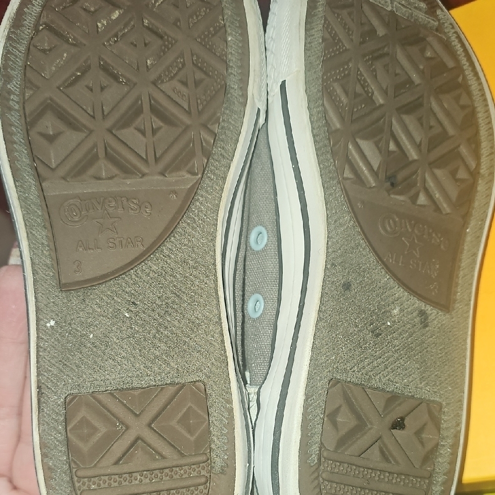 Converse All Star Kids High-Top Sneakers - Light Blue and Gray Size 3 - Picture 8 of 8